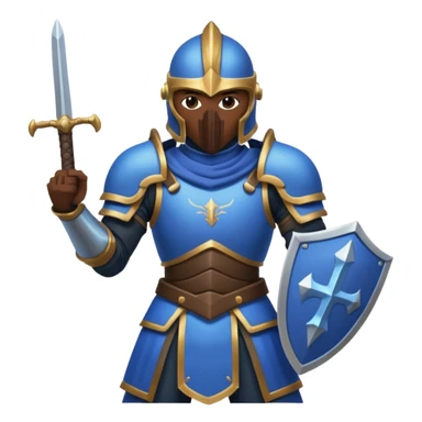 Big damage Role, at guild bosses,  iconic, with blue and black theme  sticker