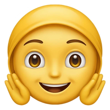 Whatsapp Emoji face listening sticker