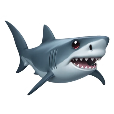Shark wih love eyes sticker