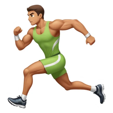person running representing efficiency and speed sticker