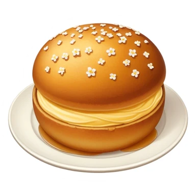 A portuguese cakes with the na e bola de Berlim  sticker