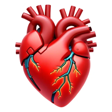 neon cyberpunk style heart sticker