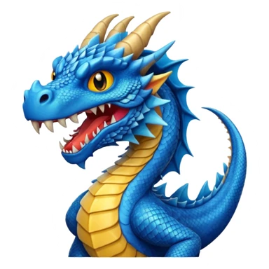 dragon bleu sticker
