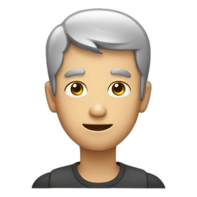 Man with 3 fingers sticker