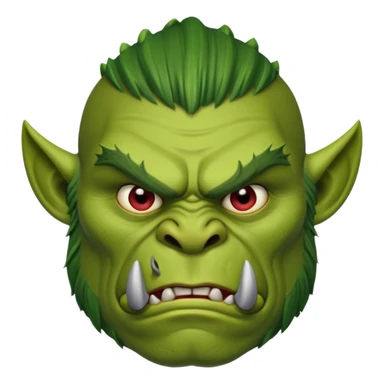 Orc ico head sticker