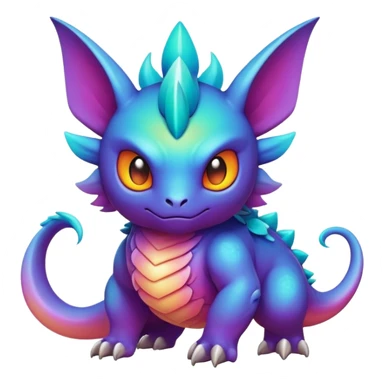 Epic legendary gradients aesthetic-scenery-Fakémon-creature sticker