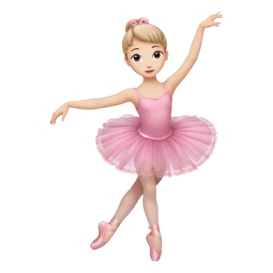 Girl ballerina emoji 2 legs sticker
