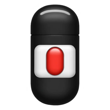 black pill emoji sticker