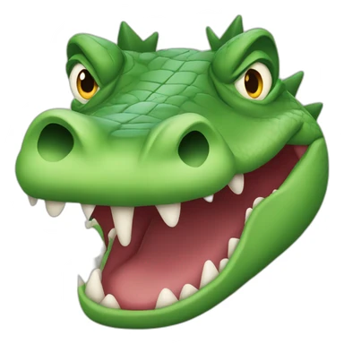 Crocodile very mad  sticker