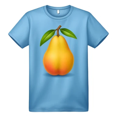 a t-shirt with a mango sticker