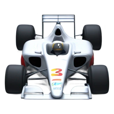 f1 racing car front view  sticker