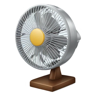 Desk fan sticker