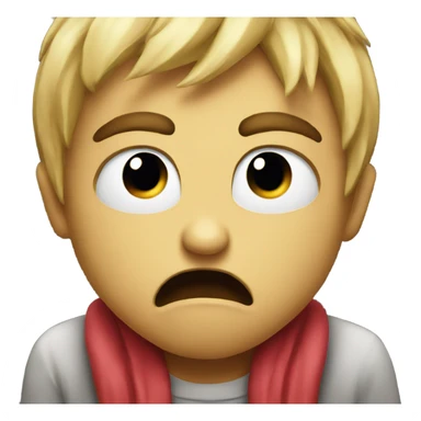 angry emoji but kissing sticker