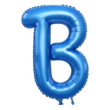 The number one in blue balloons sticker
