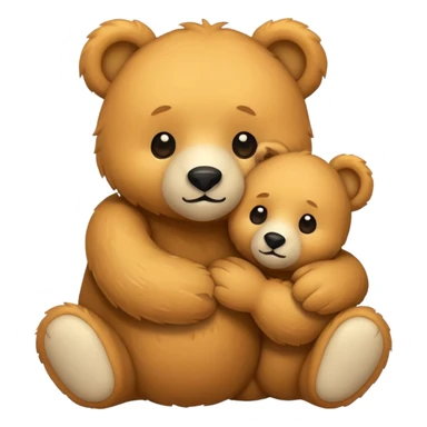 Light Bears hugging sticker