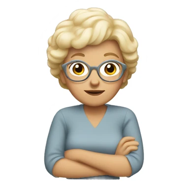 Grandma with blonde hair  sticker