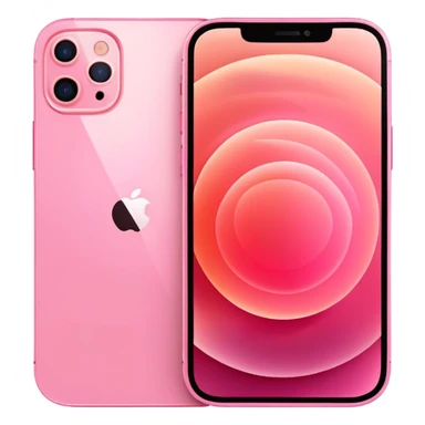 Pink iPhone 12 sticker