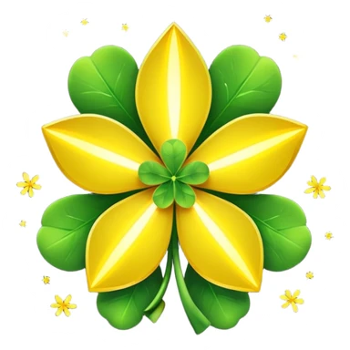 real cosmos star, but with clover, to make star look like lucky star, but main point is star, make it more star like real star emoji sticker