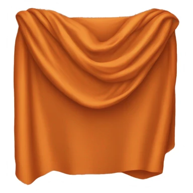 Draped orange top singluar sticker