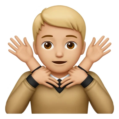 emoji with hands over necks in a chokehold  sticker
