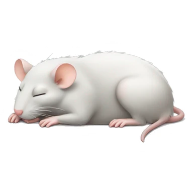 Cute rat sleeping  sticker