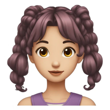 Twin Tails Beautiful Girl sticker