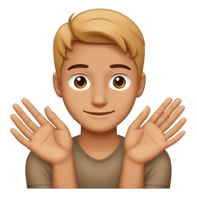 Smirk with hands  sticker