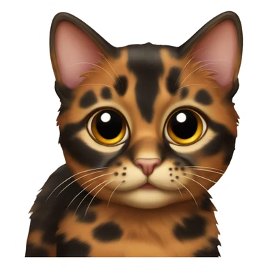 cute tortoiseshell cat  sticker