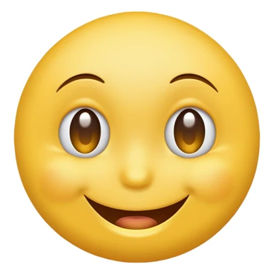 Emoji, yellow round winking face sticker