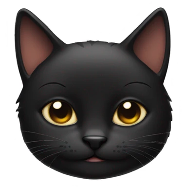 Black cat sticking out middle finger sticker