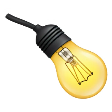 Bulb Lamp with cable sticker