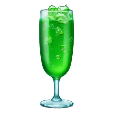 a fresh glass with sprite sticker