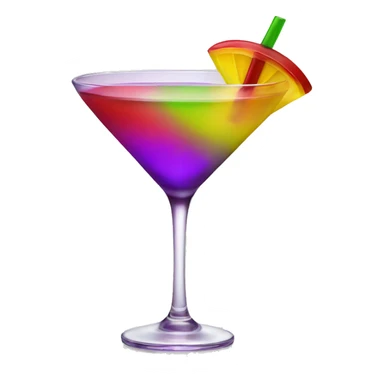 Drink purple green red yellow pink cocktail sticker
