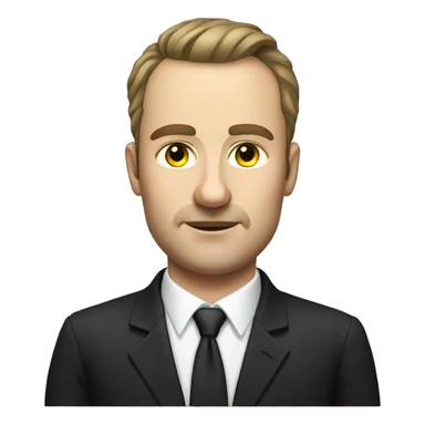 
Portrait of a Russian taxi driver, business class, he is wearing a classic black suit with a white shirt. Without a hat sticker