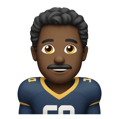 Man watching football sticker