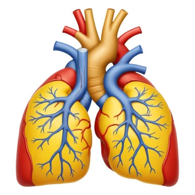 yellow Veins and arteries of human body sticker