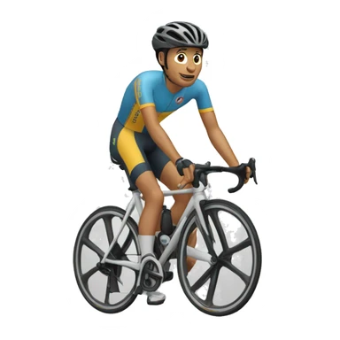 Ciclista con un texto que diga firme  sticker