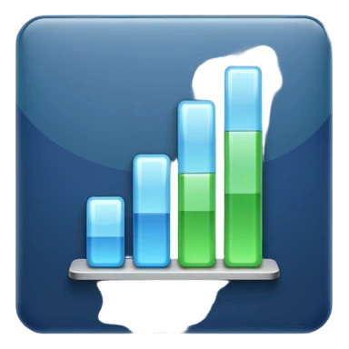 quantity three barplot descending icon sticker