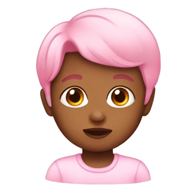 baby pink emoji sticker