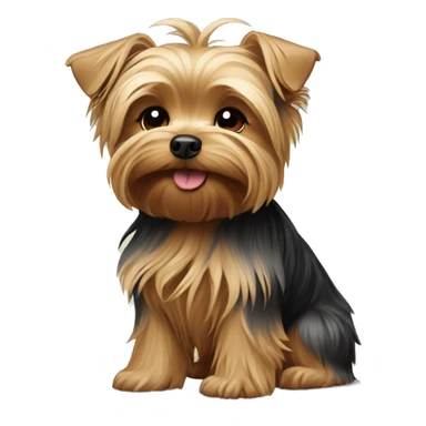 yorkshire terrier in hugs sticker