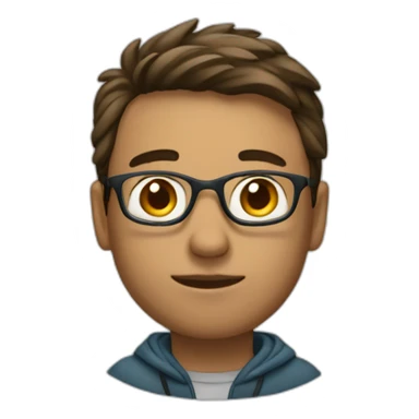 student with diplom sticker