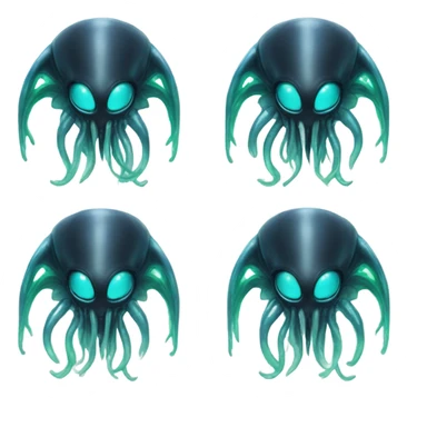 Crypto xenomorph with squid tentacles  sticker