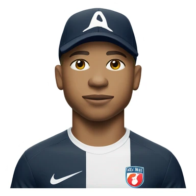 Mbappe with nike cap sticker