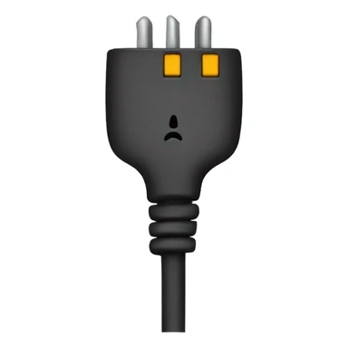 european power cord sticker