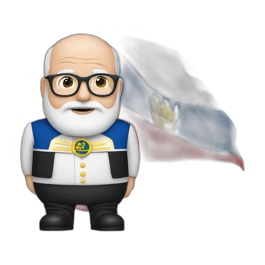 Frans Timmermans with Niedersachsen flag sticker