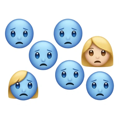 😇Emojis de triste sticker