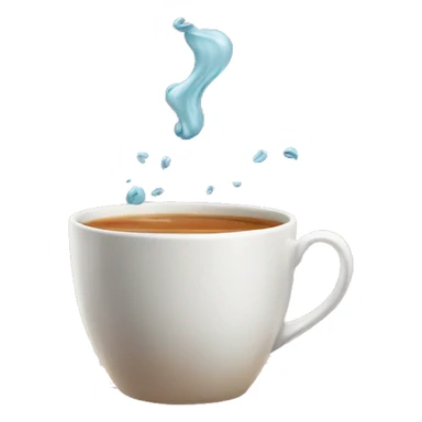 cup of tea spilling sticker