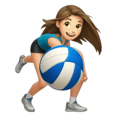 Volleyball sticker