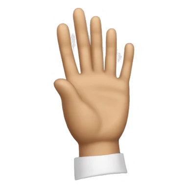  una mano pero que tenga movimiento, como si la se moviera hacia delante  sticker