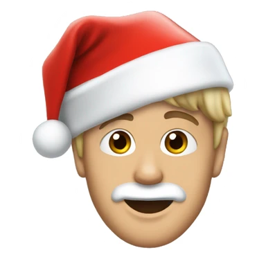 justin bieber with santa hat sticker